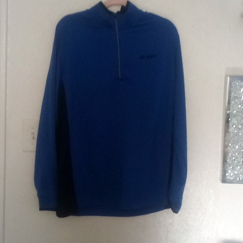 Blue Nike golf sweatshirt with zipper.  Royal Blue, Neat, comfy, warm, athletic